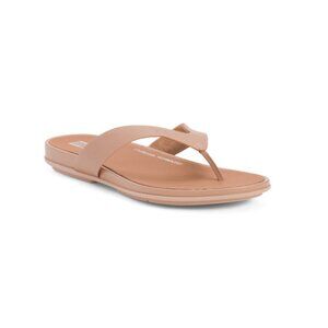 FITFLOP Beige Leather Gracie Flip Flops